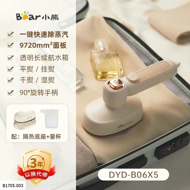 BÀN LÀ HƠI NƯỚC CẦM TAY BEAR Sỉ 265k