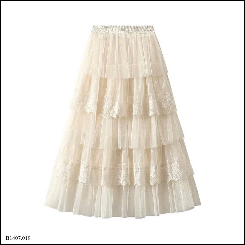 CHÂN VÁY REN TẦNG ANGEL Sỉ giá 172k