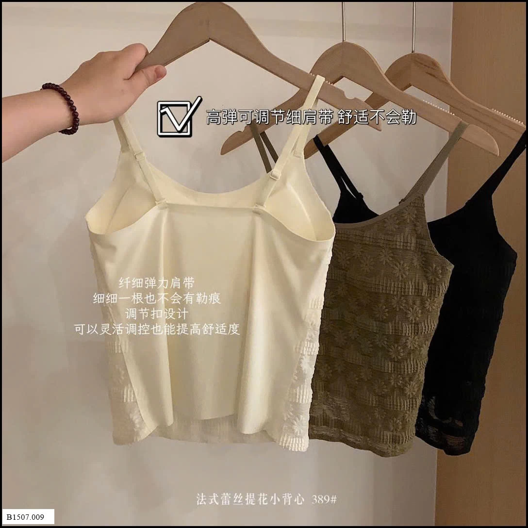 ÁO 2 DÂY REN KÈM BRA CHO NỮ Sỉ giá 98k