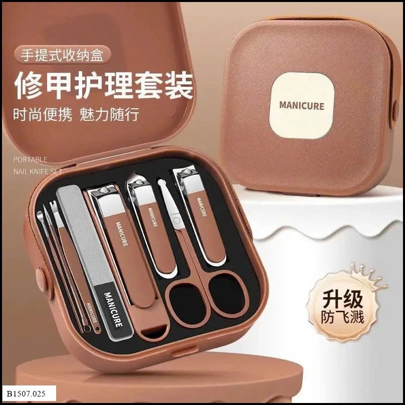 Bộ dụng cụ manicure 8 món tiện lợi Sỉ giá 32k/bộ