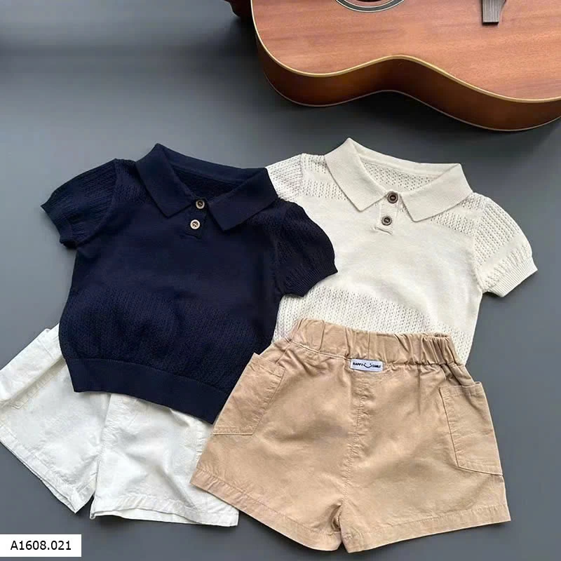 ÁO PHỐI QUẦN SHORT   Giá sỉ 1, 2 ( áo ): 142k  3,4 ( quần ): 119k 
