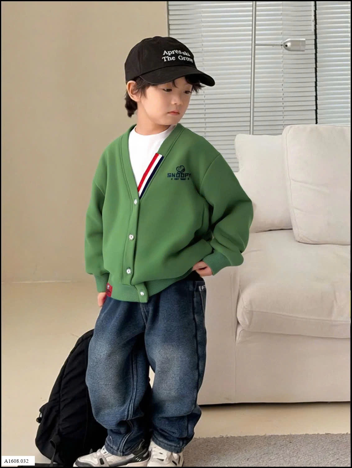 ÁO CARDIGAN SNOOPY CHO BÉ TRAI  Giá sỉ 134k