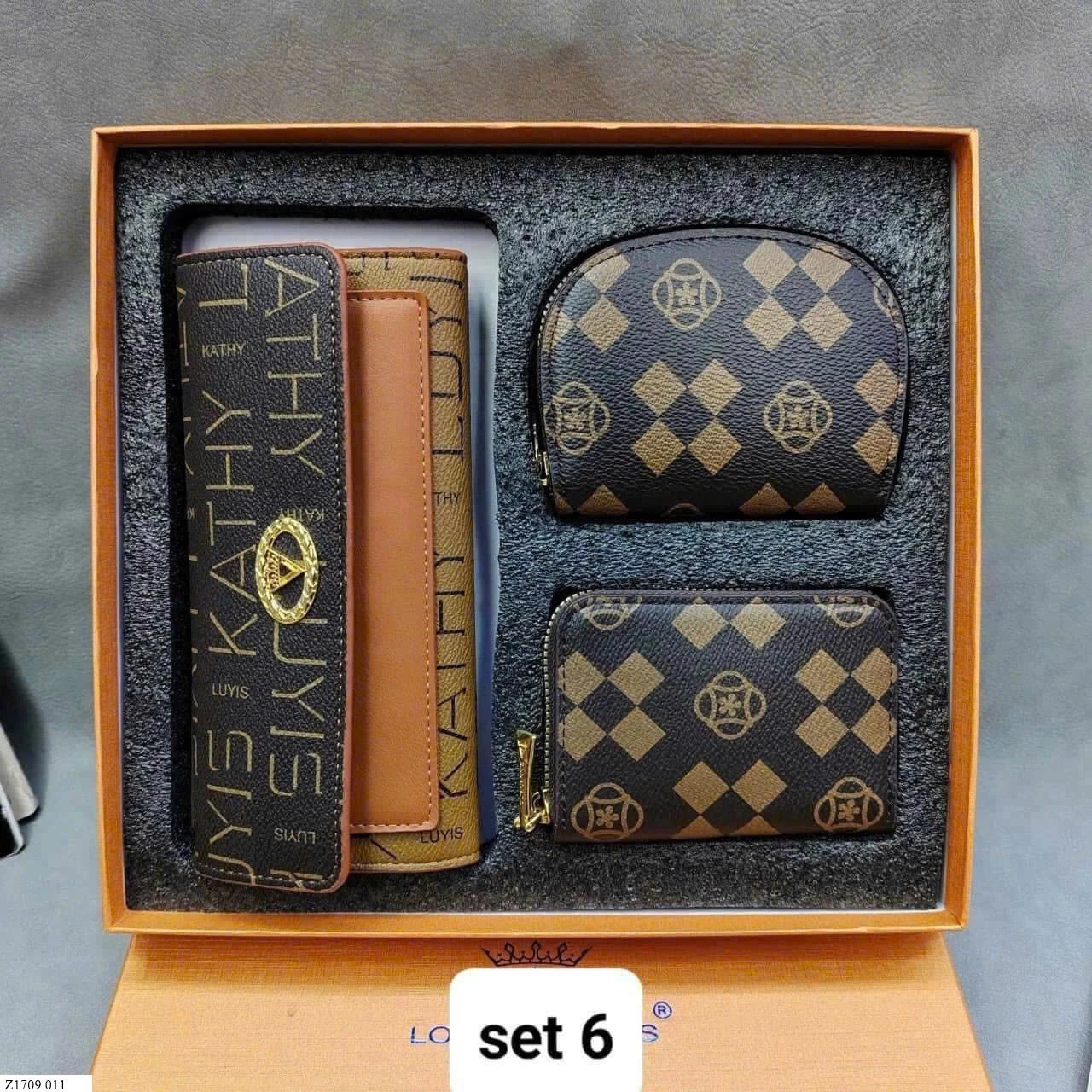 SET 3 VÍ CẦM TAY NỮ FULLBOX Sỉ 95k