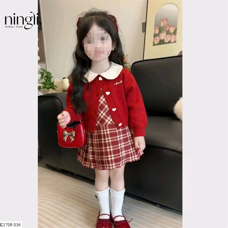 Set áo cardigan mix váy xinh xắn Sỉ 213k