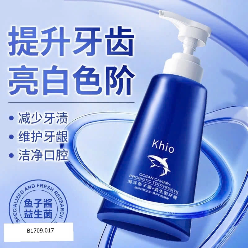 KEM ĐÁNH RĂNG KHIO TRỨNG CÁ BIỂN DẠNG PUMP  Giá sỉ  55k/ 2 lọ (280gr/ lọ)