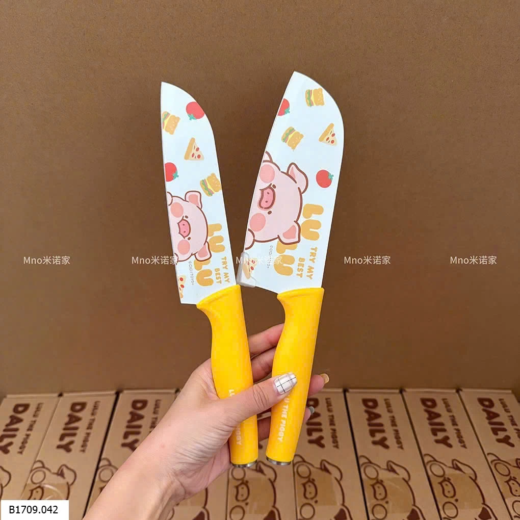 SET 2 DAO GỌT HOA QUẢ HÌNH HEO CUTE   Giá sỉ 139k/set 2c mix