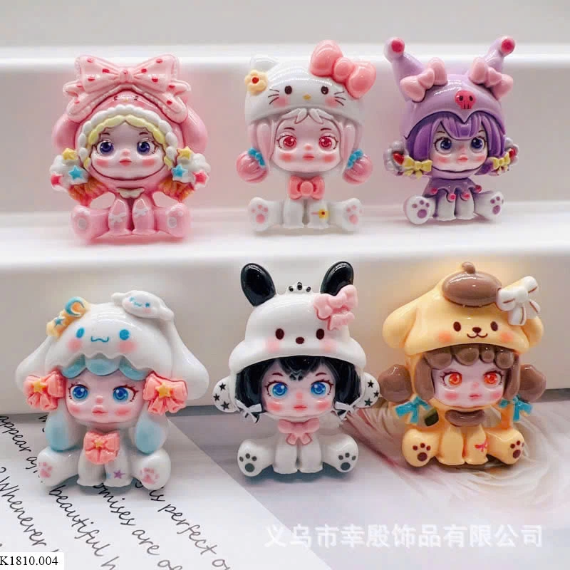 CHARM CÔ GÁI SANRIO  Sỉ 50k/ 1 sét 6 con mix đủ màu