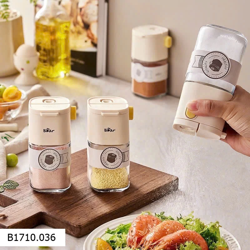 LỌ RẮC GIA VỊ ĐỊNH LƯỢNG BEAR   Giá sỉ 210k/3 lọ 