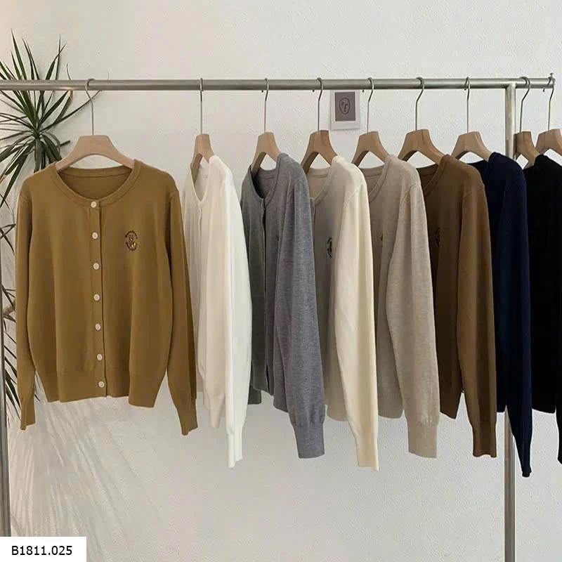 Cardigan gấu thêu siêu xinh Giá sỉ 95k