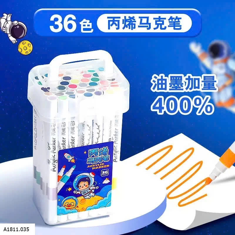 BÚT MÀU ACRYLIC MAKER Giá sỉ 36 màu: 60k 48 màu: 71k 60 màu: 85k