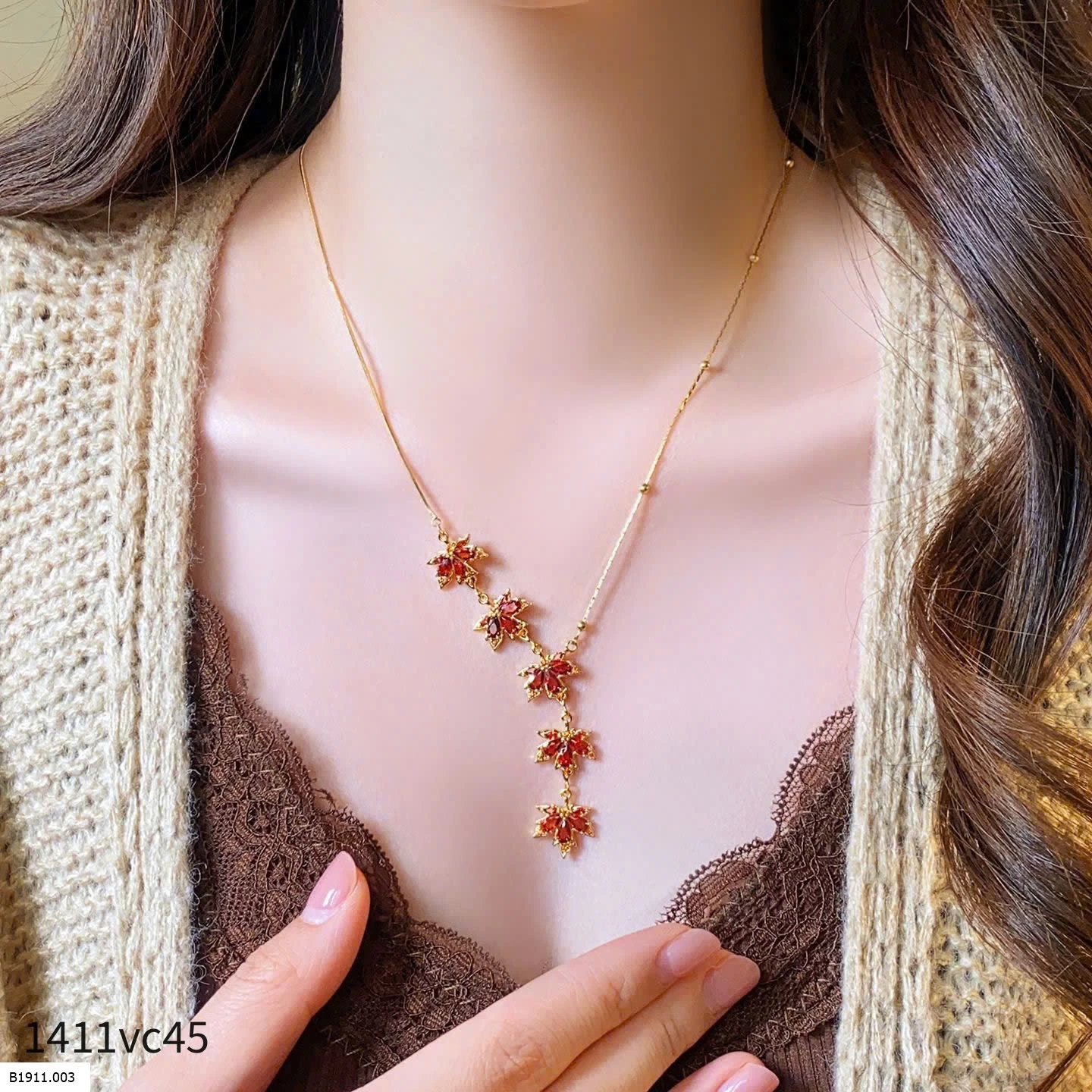 Dây chuyền mix lá Golicc  Giá sỉ 130k