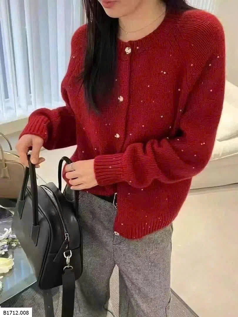 CARDIGAN LEN ĐỎ Giá sỉ 165k