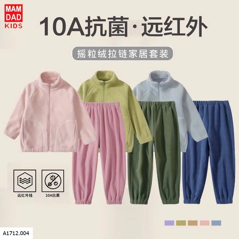 BỘ NỈ LÔNG CỪU TRẺ EM MAMDAD Giá sỉ Size 110 120 130: #150k Size 140 150: #170k Size 160 170: #200ka