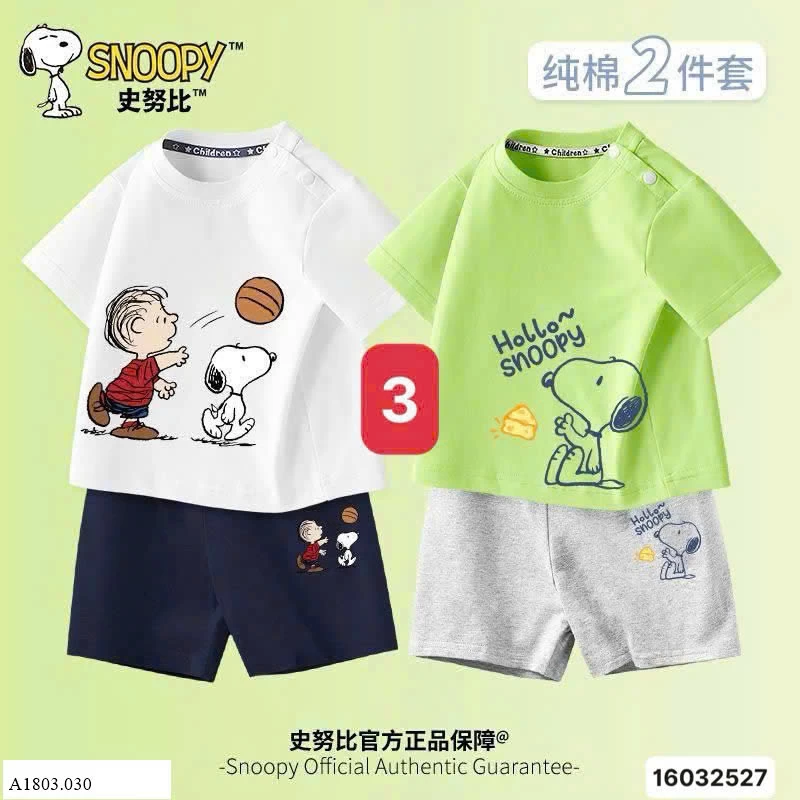 SET 2 BỘ  SNOOPY   Sỉ 239k/ 1 sét 2 bộ