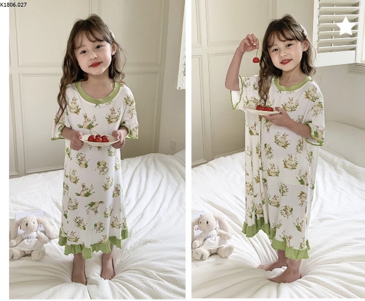 VÁY NGỦ COTTON LẠNH BÉ GÁI  Gía sỉ như sau:  sz M  #75k/c Sz L  #82k/c Sz xl  #85k/c