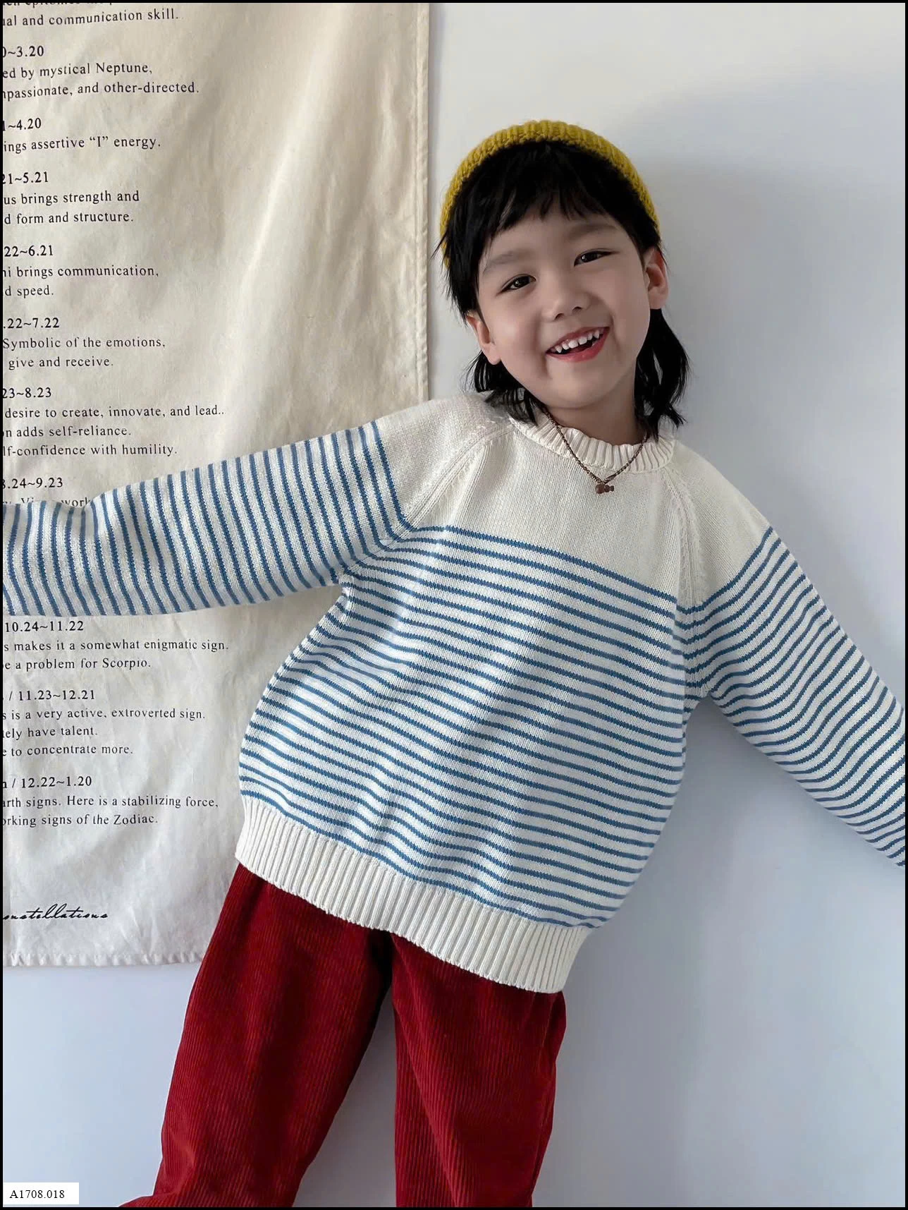 ÁO LEN SỌC XANH MTINYQUEEN Giá sỉ 148k