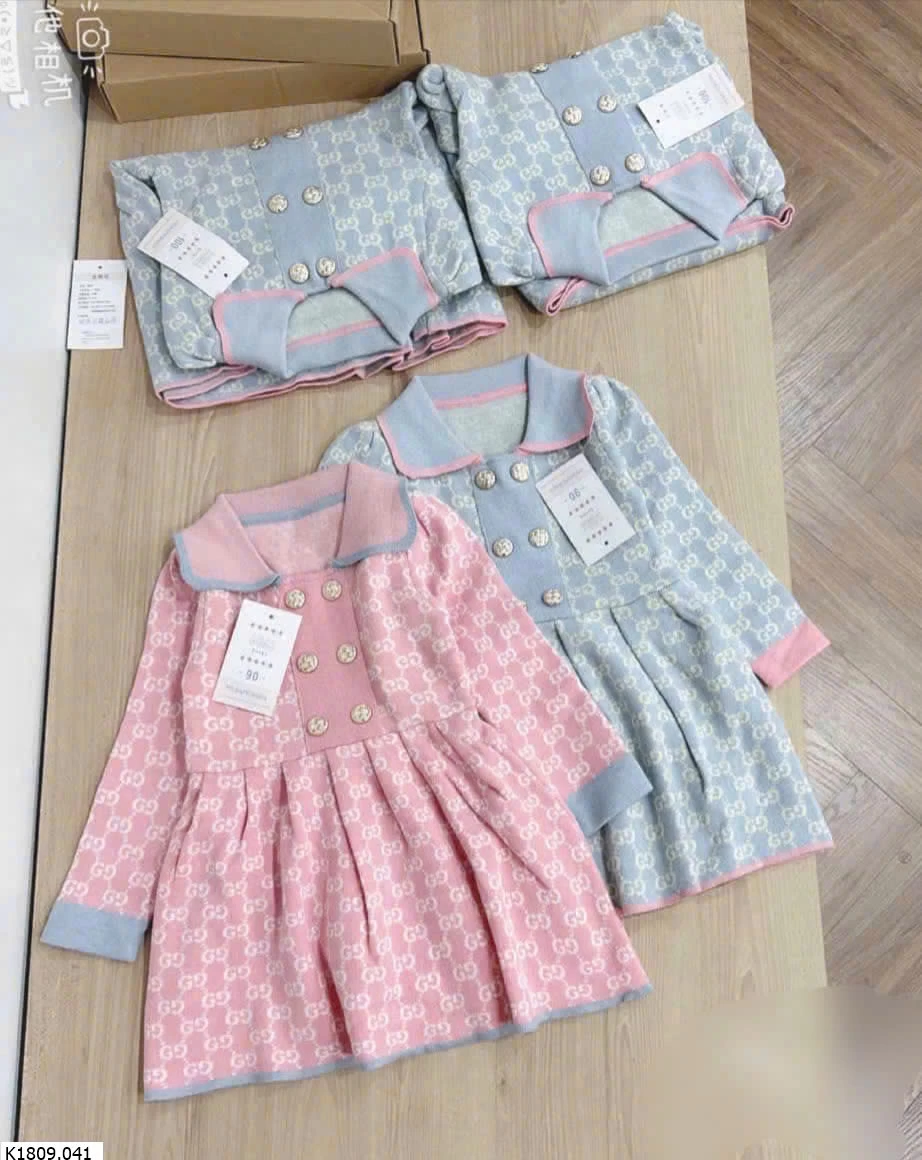 VÁY LEN HOẠT TIẾT GUC..CIIII BÉ GÁI  Giá sỉ như sau Sỉ Size 90-130 : 150k Size 140:  160k