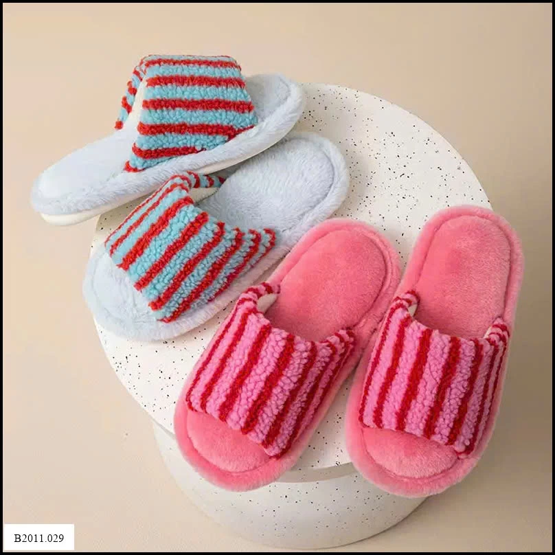 Dép bông kẻ sọc Giá sỉ 87k