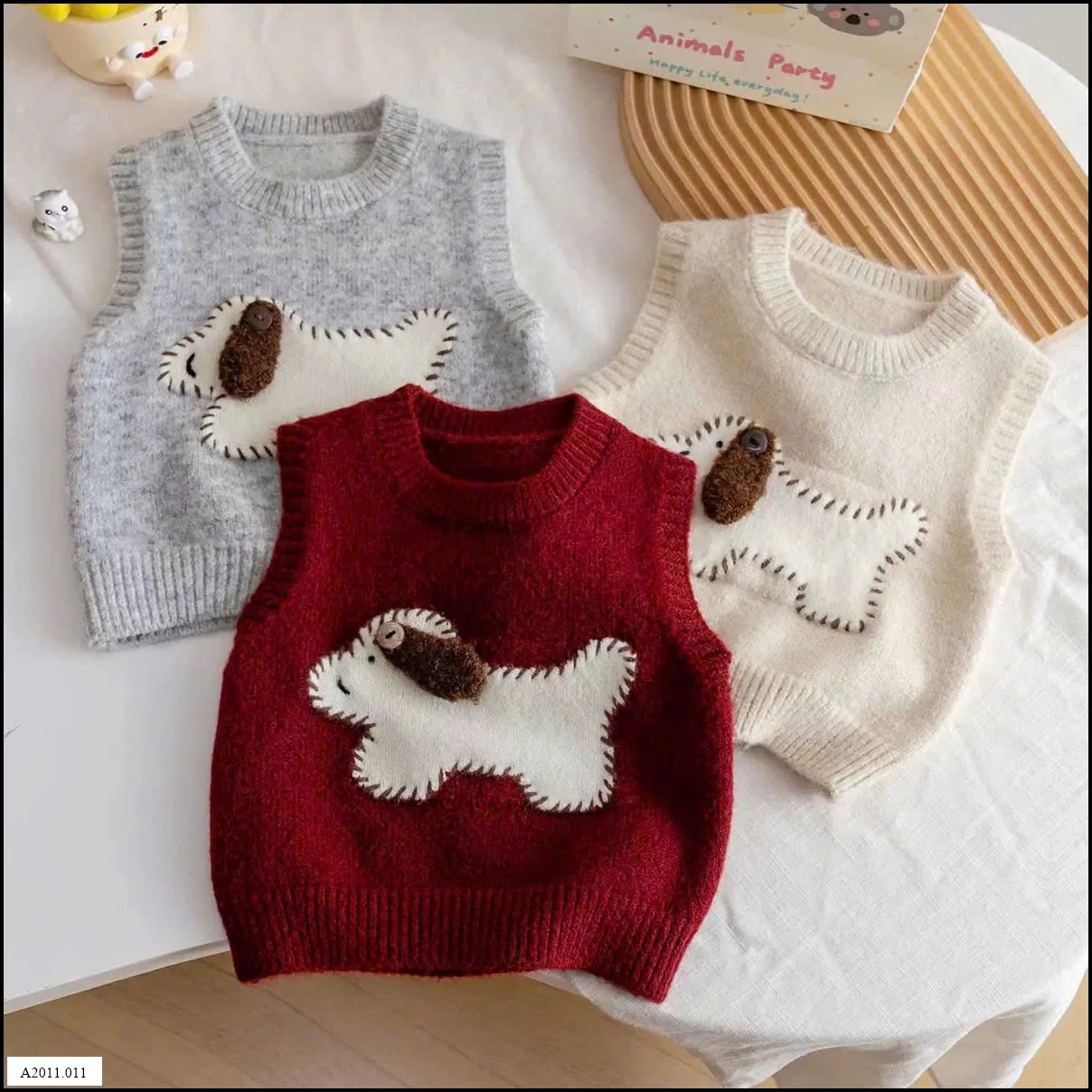 ÁO LEN GILE CÚN CHO BÉ  Giá sỉ 115k