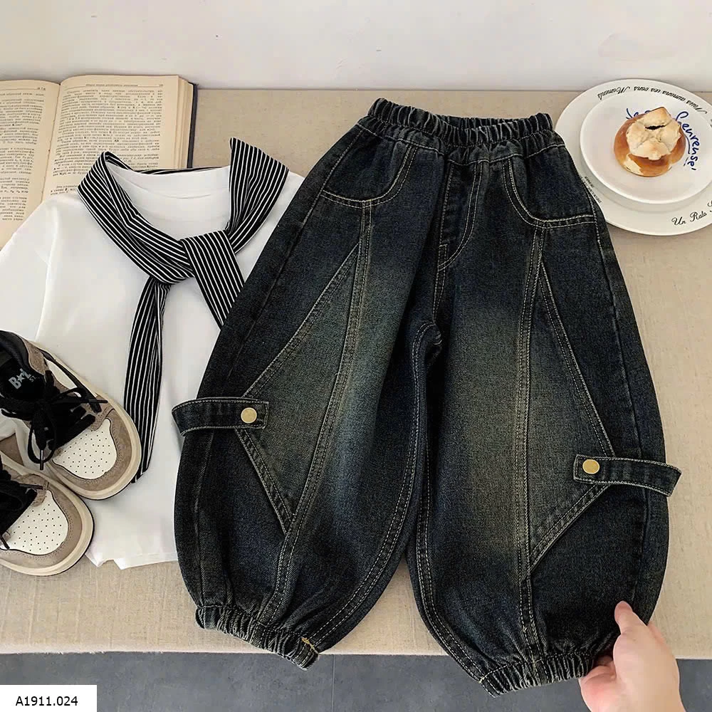 QUẦN JEAN BO GẤU CÁ TÍNH Giá sỉ 162k