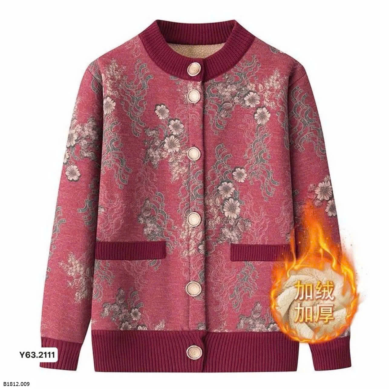 Áo khoác nỉ lót nỉ cho bà cho mẹ Giá sỉ 230k