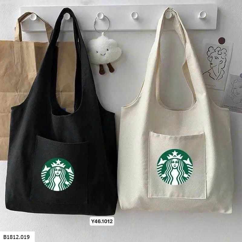 Túi vài tote bag Starbucks Giá sỉ 65k/c sỉ từ 2c
