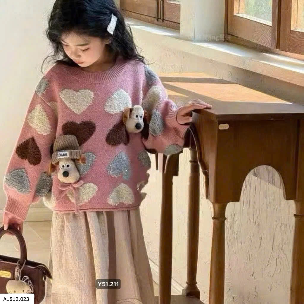 ÁO LEN TRÁI TYM CÚN Giá sỉ 205ka