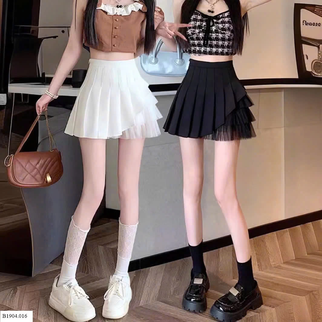 CHÂN VÁY XẾP LY PHỐI REN Sỉ 110k