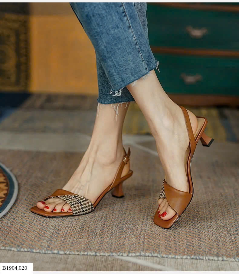 SANDAL CAO GÓT MŨI VUÔNG NỮ  Sỉ 119k
