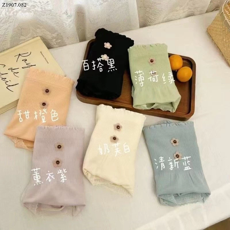 SET 6C QUẦN LÓT COTTON NỮ CẠP CAO Sỉ 71k/1 set 6 chiếc mix màu