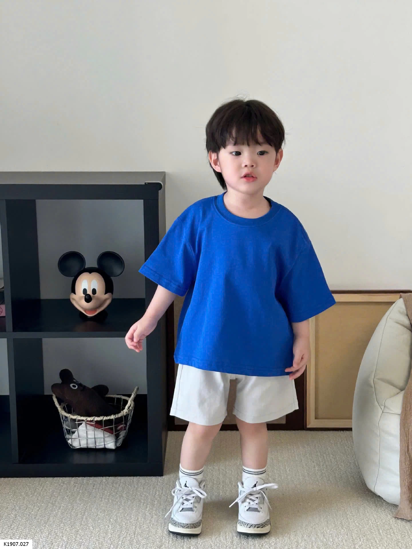 ÁO PHONG TRƠN CỘC TAY CHO BÉ      Sỉ 60k