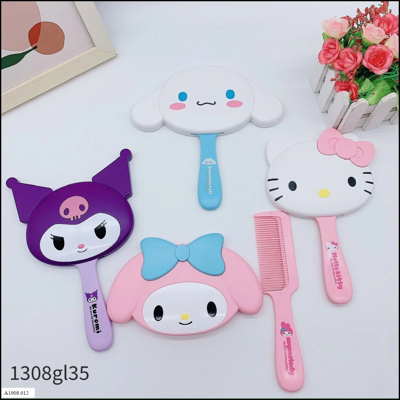 SET GƯƠNG LƯỢC KITTY SIÊU XINH  Giá sỉ 50k