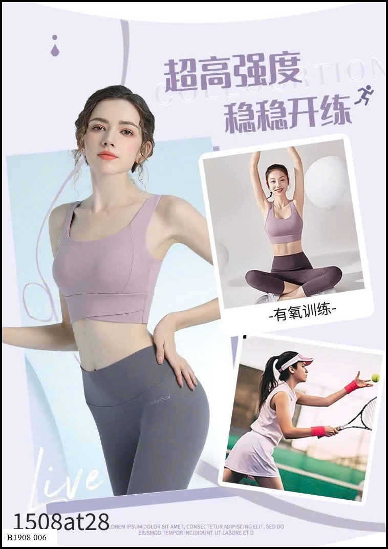 ÁO TẬP CÓ BRA NÂNG NGỰC Giá sỉ 85k