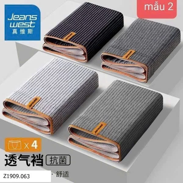 Set 4 quần sịp đùi jeanwest Giá Sỉ 115k