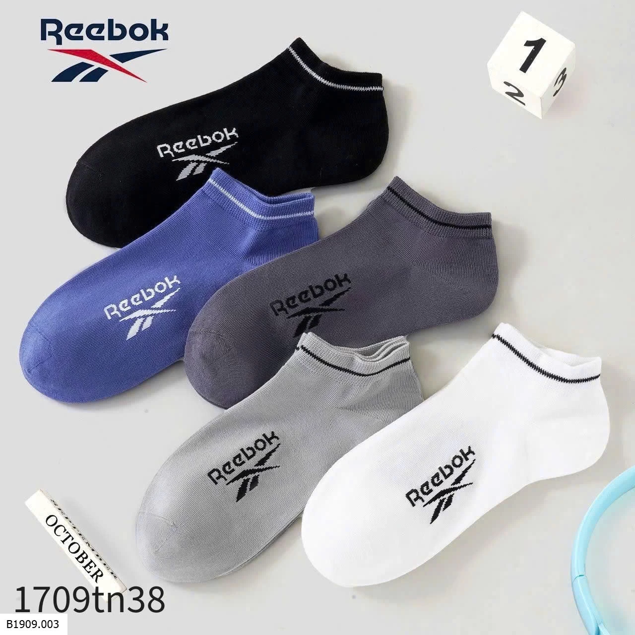 TẤT NAM REEBOK CHÍNH HÃNG   Giá sỉ 125k/ set 10 đôi 