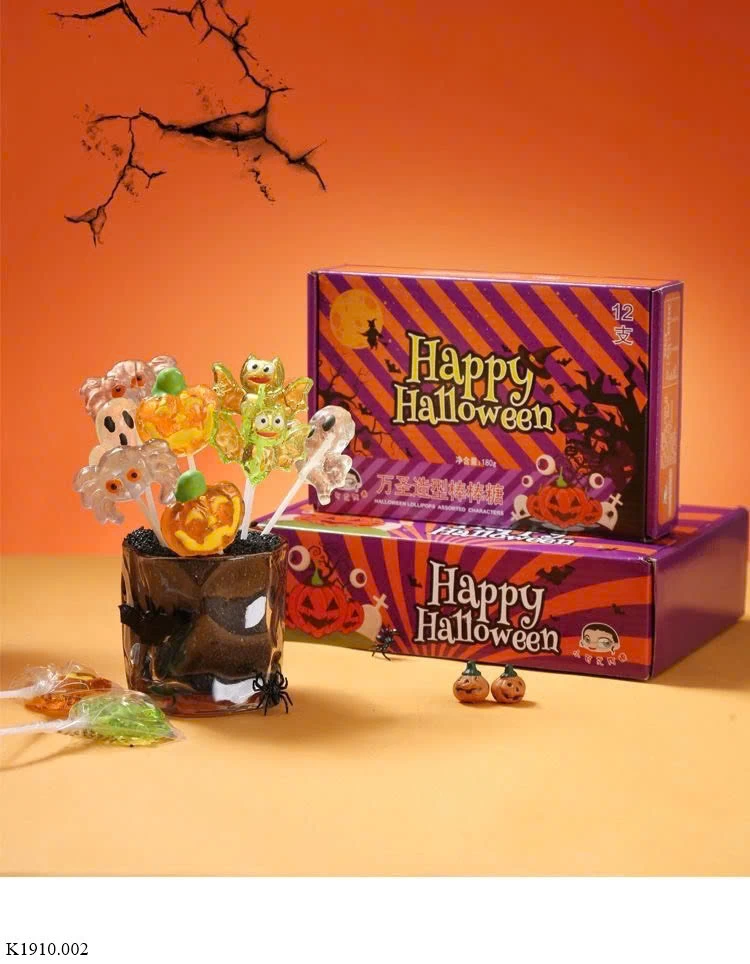 KẸO MÚT HALLOWEEN  Sỉ 138k/ 1 hộp 24c