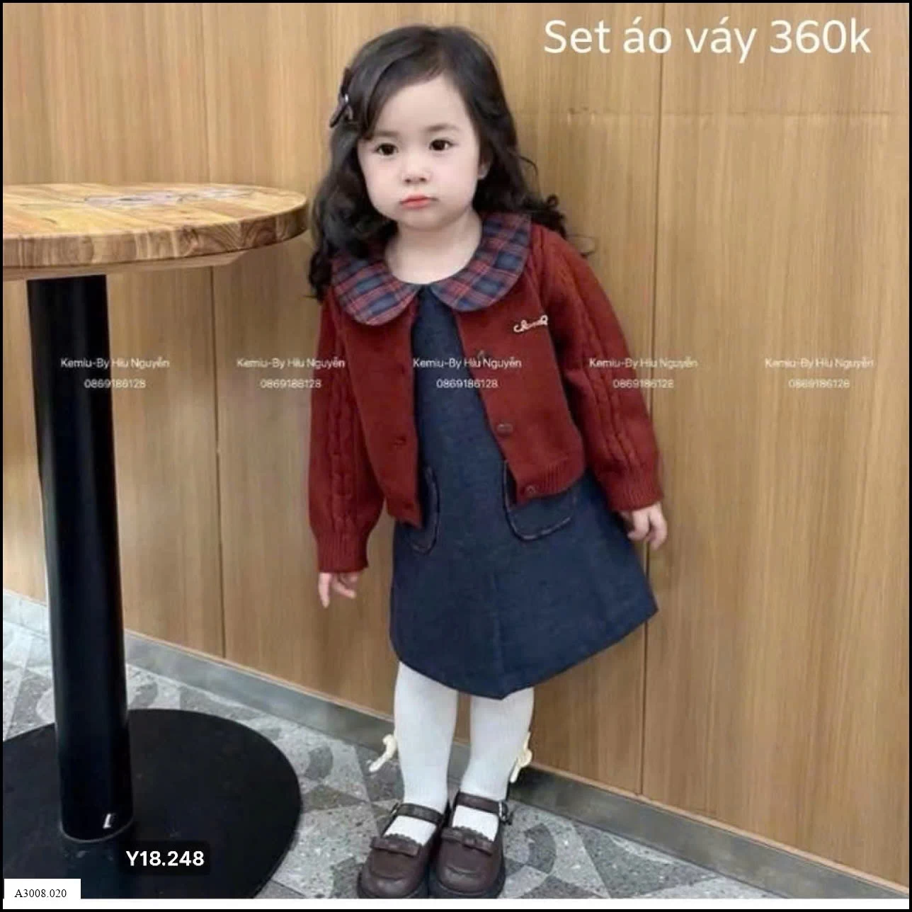 SET ÁO + VÁY nhà #Cherrycoco Giá sỉ 320kA