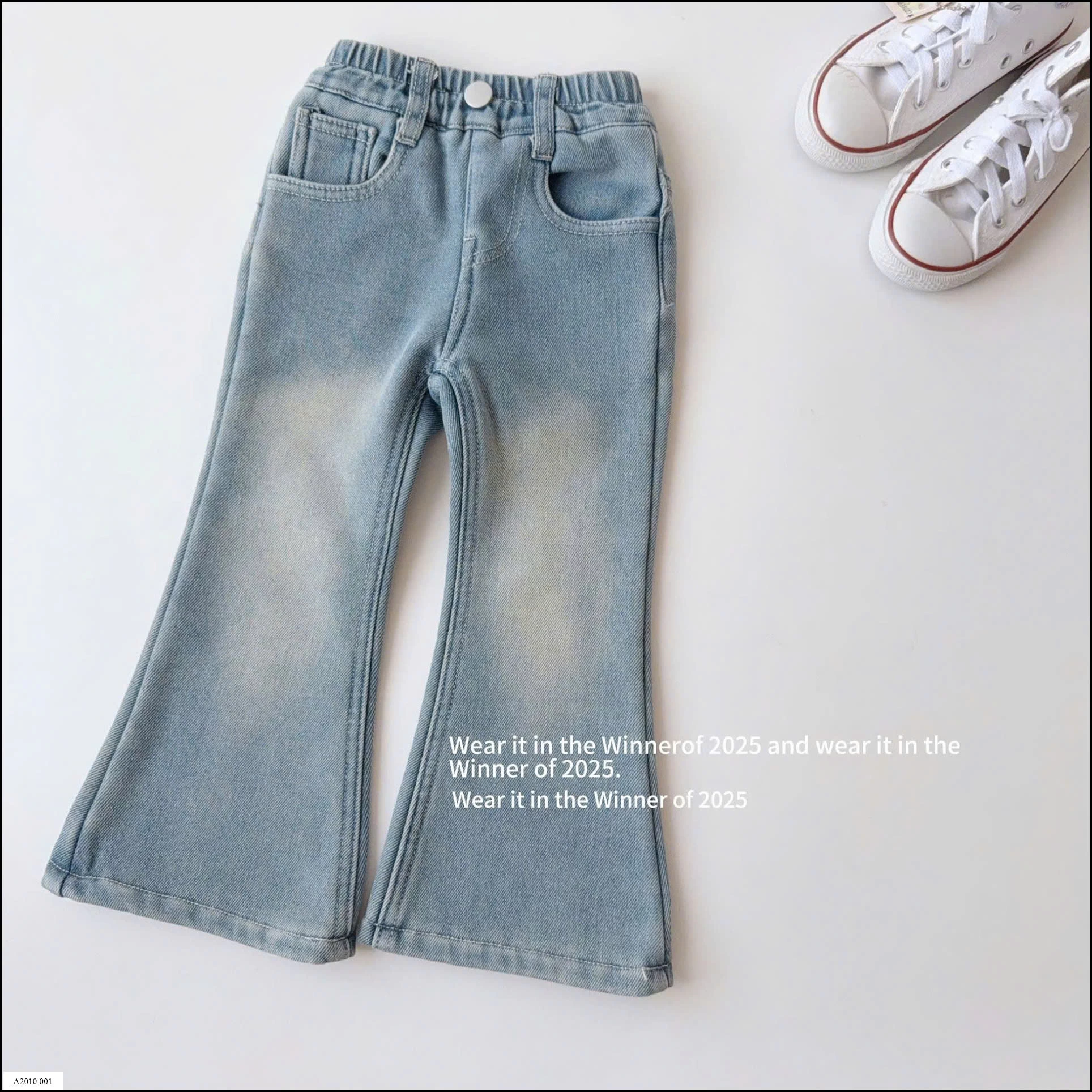 QUẦN JEANS XANH NHẠT BÉ GÁI Giá sỉ 203k