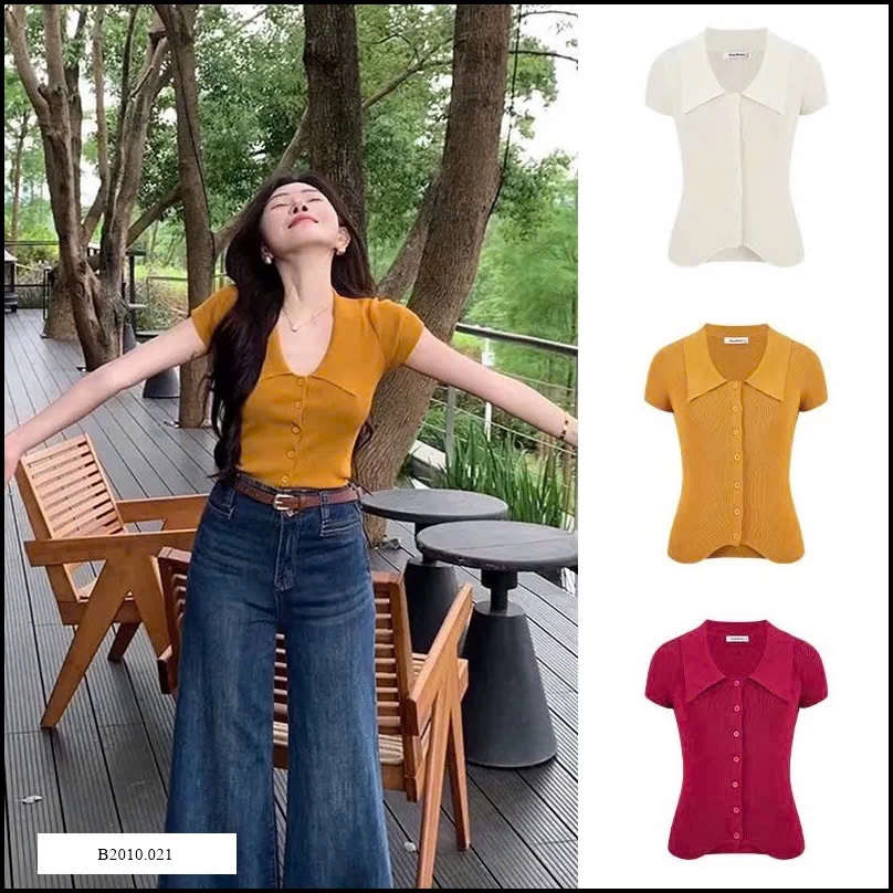 ÁO THUN CỔ TRỄ CHO NỮ Giá sỉ 120k