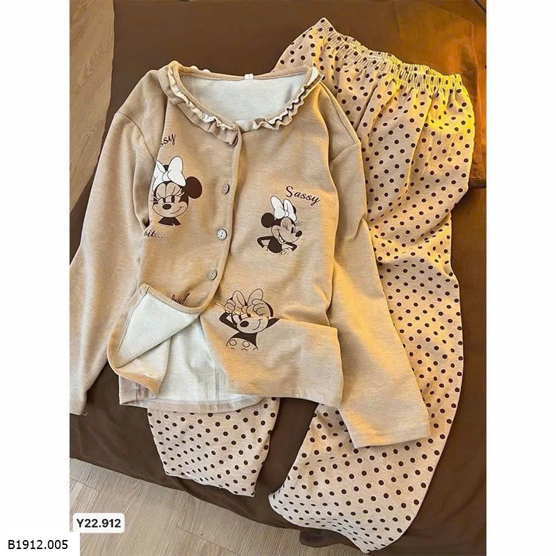 Bộ mặc nhà chất trợ nhiệt mặc ấm Giá sỉ 180k