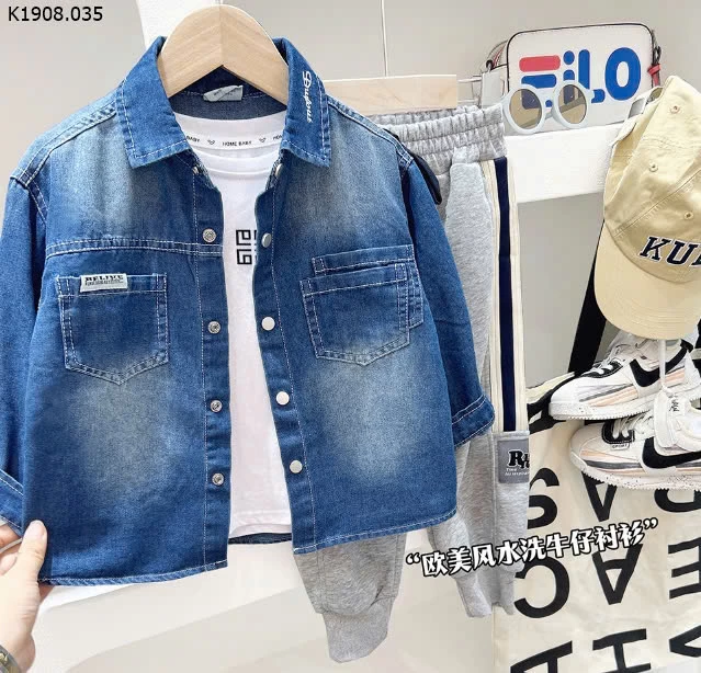 ÁO SƠ MI DENIM KACADY  Si 132k