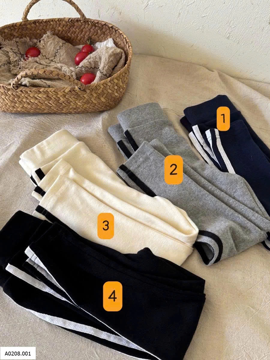 Quần legging kẻ bên cho bé Sỉ 108k