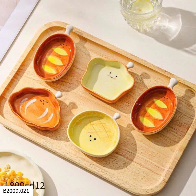 Set bát đựng nước chấm hoạ tiết xinh  Giá sỉ 100k 