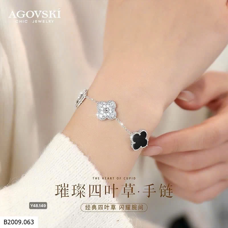 LẮC TAY CỎ BỐN LÁ AGOVSKI  Giá sỉ 225k/c