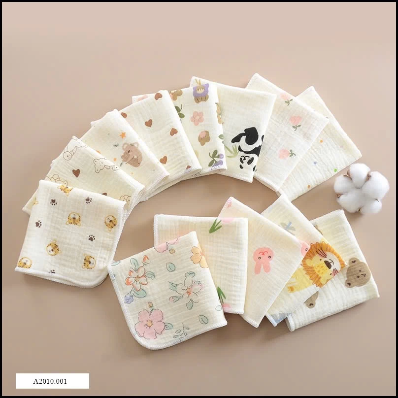 SET 10 KHĂN SỮA NGẪU NHIÊN CHO BÉ Giá sỉ 77k