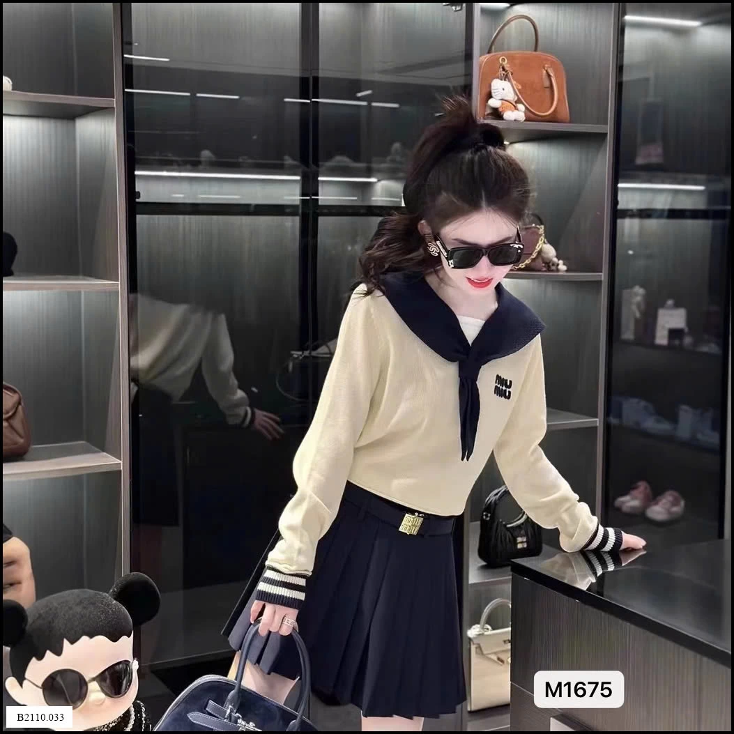 Áo len cổ thủy thủ  Giá sỉ 103k