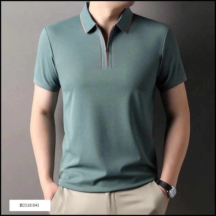 ÁO POLO NGẮN TAY NAM CỔ KHÓA KÉO Giá sỉ 110k