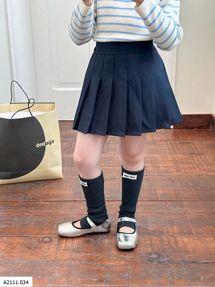 CHÂN VÁY XẾP LY BG AMBB Giá sỉ sz 90-150: 143k sz 160: 156k sz 170: 169k