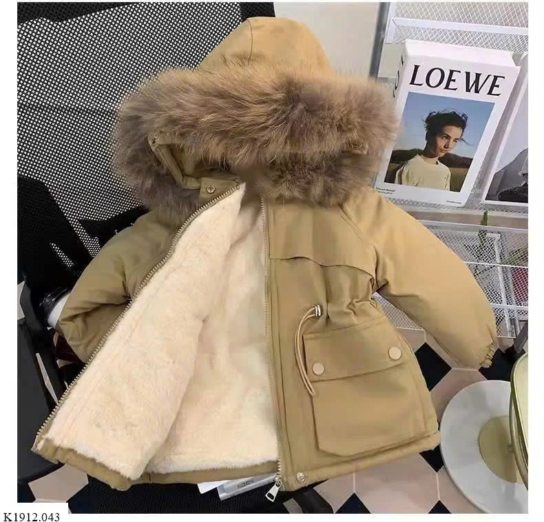 ÁO PARKA LÓT LÔNG SIÊU DÀY ẤM CHO BÉ    Sỉ 220k