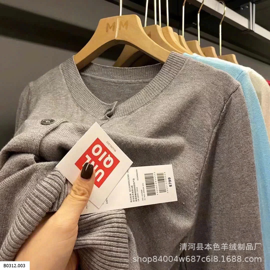 ÁO LEN CARDIGAN UNI NỮ Giá sỉ 110kA